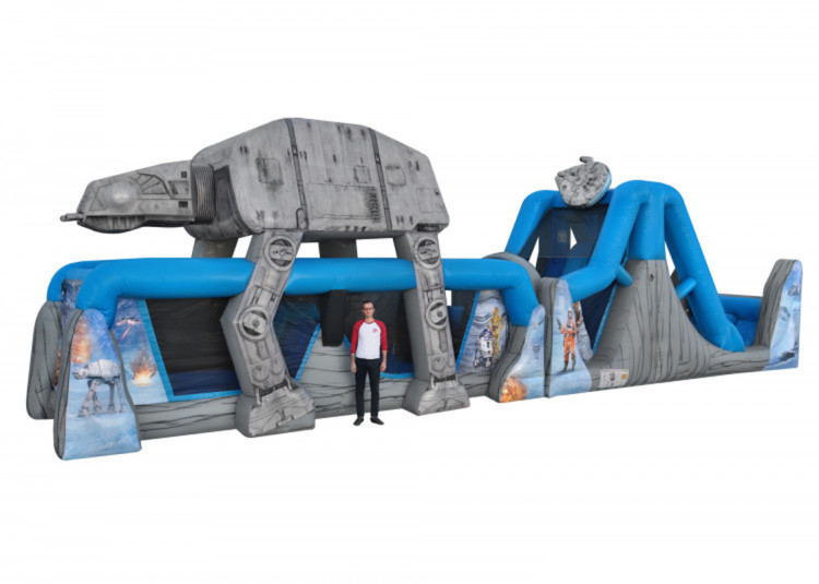 Star Wars Run Course gonflable Star Wars avec obstacles pour événements au Québec.