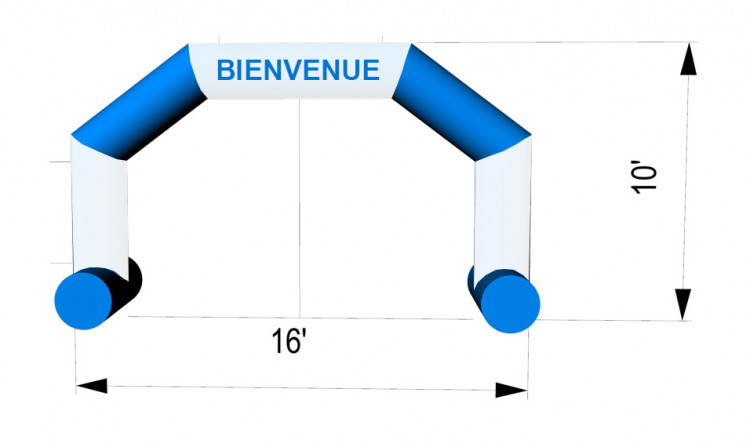 Arche 16-10 bleue/blanche **