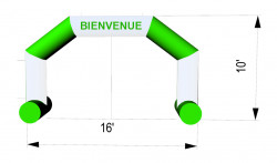 Arche 16-10 verte/blanche**